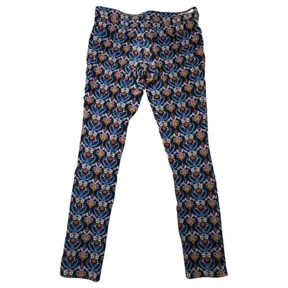 Pilcro and The Letterpress Anthropologie IKat Navy Corduroy Skinny Pants Size 28 - Picture 7 of 7